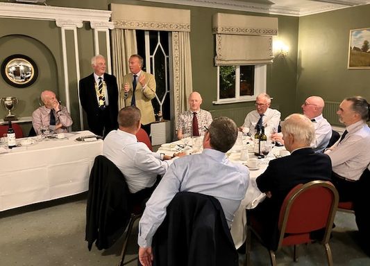Seated at the Top Table listening to one of Phil Loaders "traditional" jokes is the new Pigs National Secretary Philip Bell (London) 