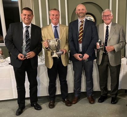 Beetle Trophy contenders L t R. Andy Tombs (Mid), Winner Phil Loader (Lon), Richard Stockwell (N/West) and John Newsome (Yorks)
